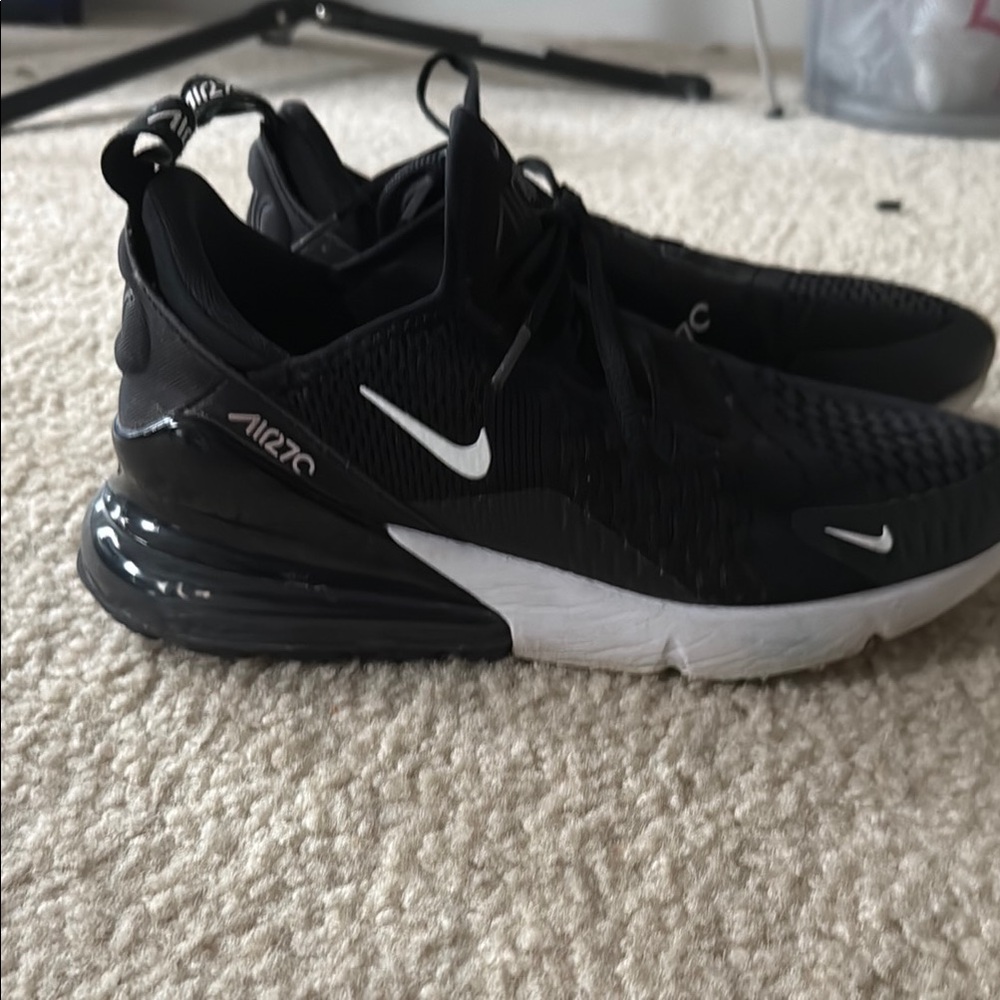 Nike Black and White Athletic Shoes with Modern Design